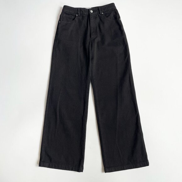ALOHAS Piano Black Jeans Wide Leg Size Small NEW NWT - Picture 3 of 12